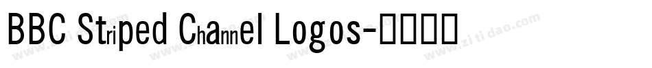BBC Striped Channel Logos字体转换